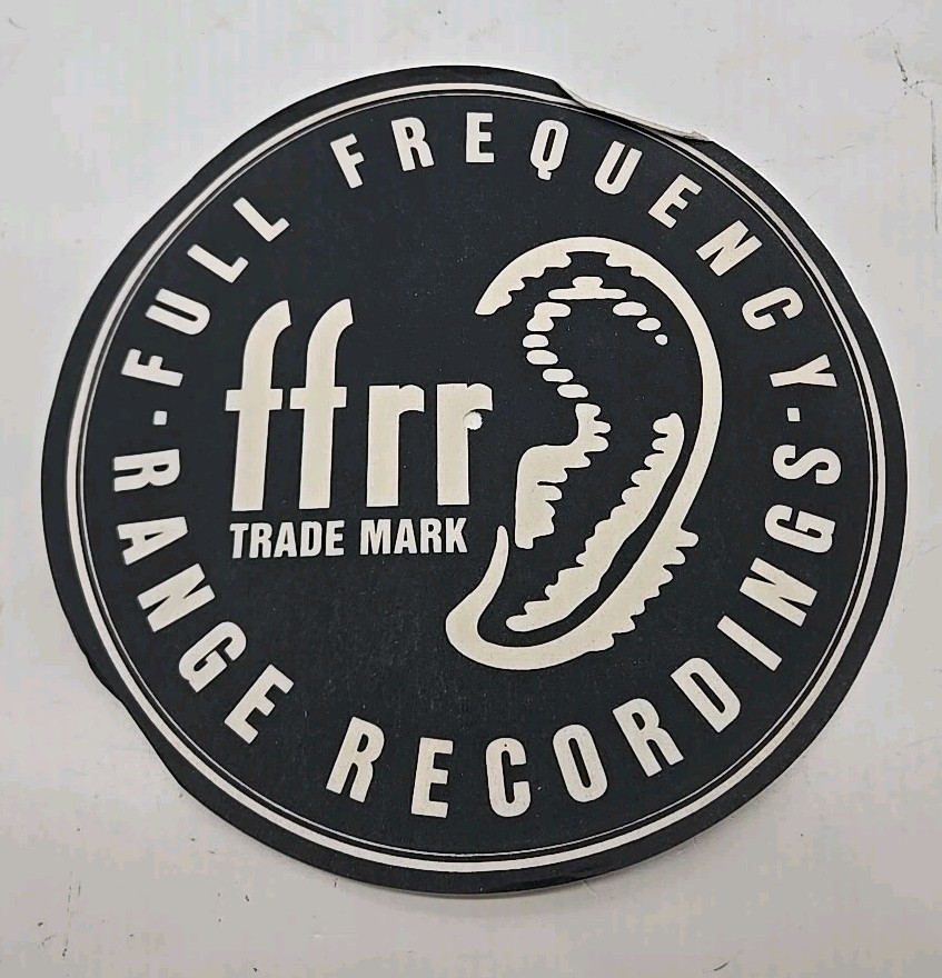 Vintage FFRR Records Turntable Slipmat Full Frequency Range Recordings Logo (22)