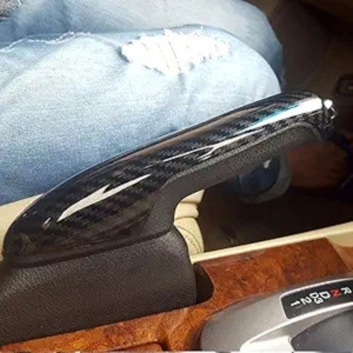 Carbon Fiber Color Parking Handbrake Hand Brake Handle Cover Trim Fit For Accord