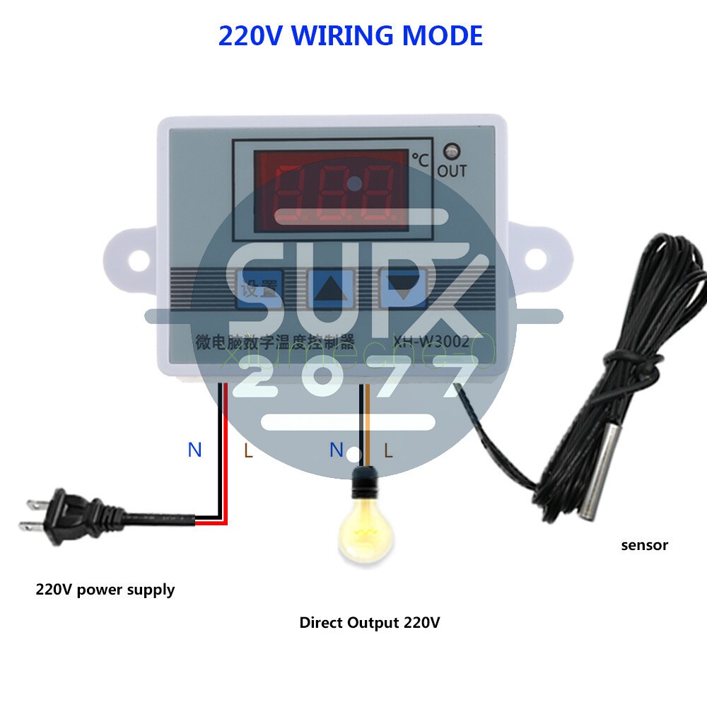 NEW  AC 110V-220V Digital LED Temperature Controller Microcomputer Thermostat