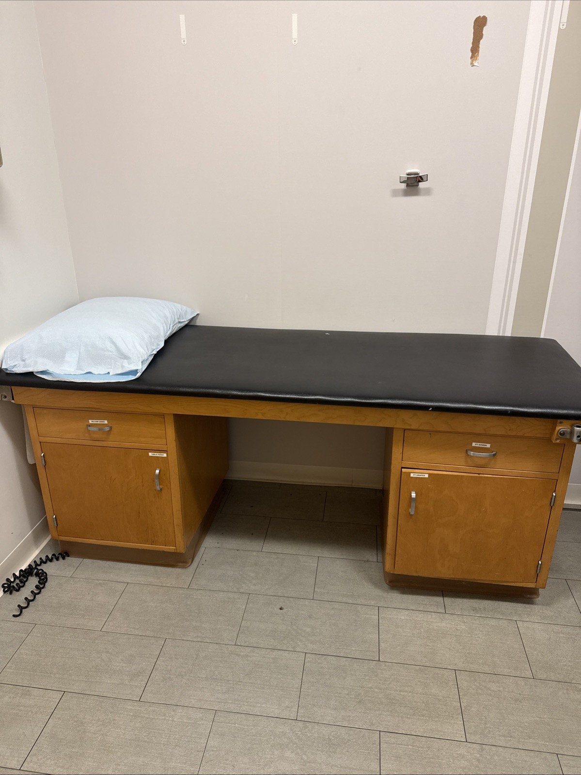 2 Wooden Medical Exam Tables