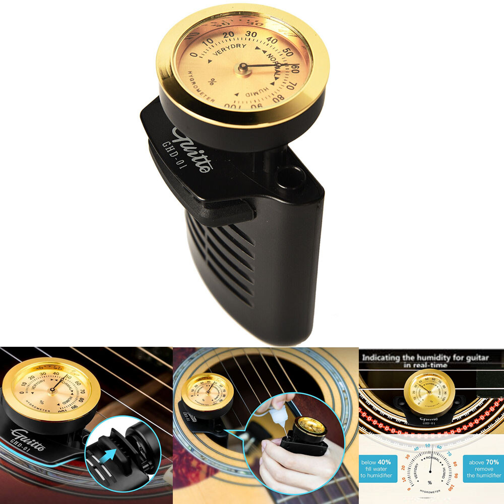 Guitar Humidifier 2-In-1 Sound Holes Humidity Care System For Acoustic Guitar