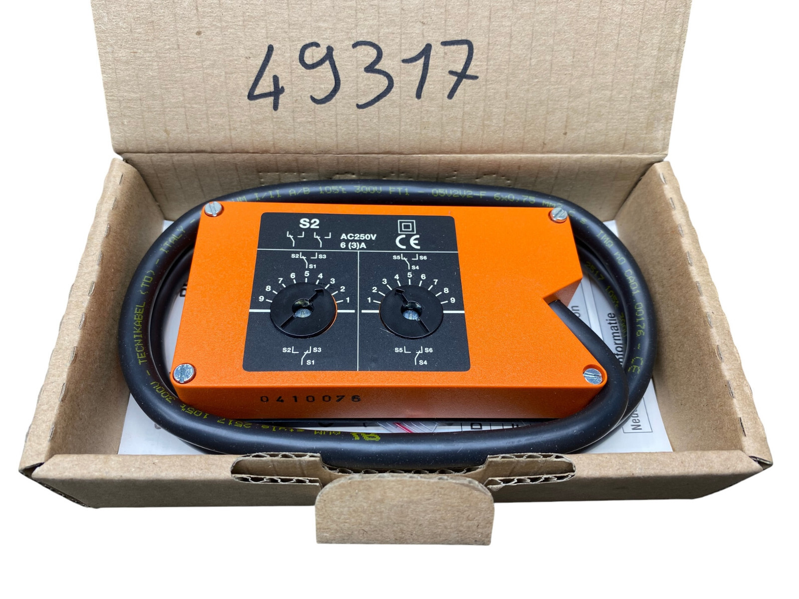 Belimo S2 auxiliary switch auxiliary switch 49317