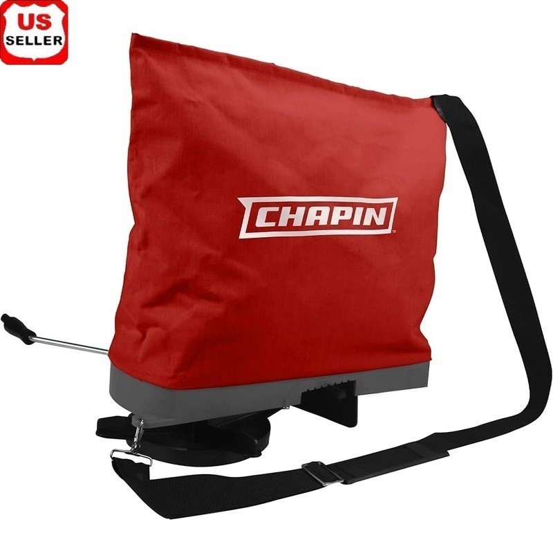 Heavy Duty Waterproof Seed & Fertilizer Bag Seeder W/ Adjustable Spread Options