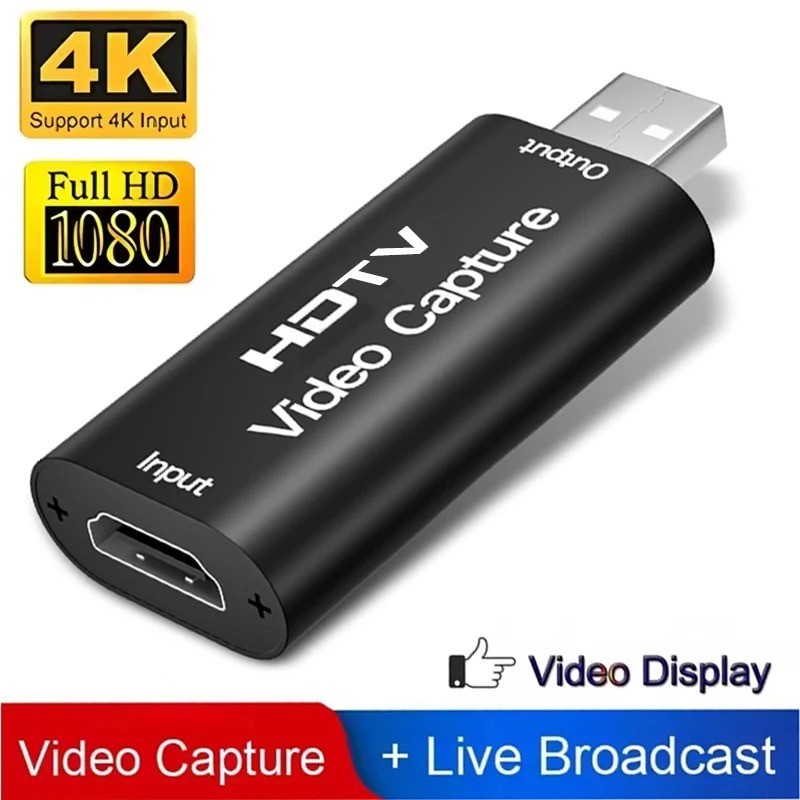 4K-Audio Video Capture Card USB 3.0 HDMI Video Capture Device Full HD Recording-