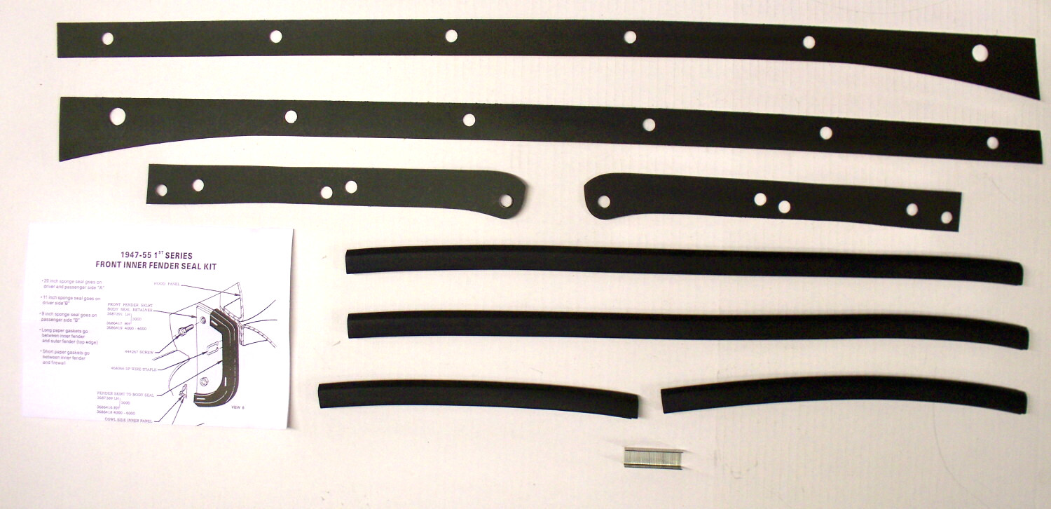 1947 48 49 50 51 52 53 54 55-1st  Chevy / GMC truck front fender gasket kit