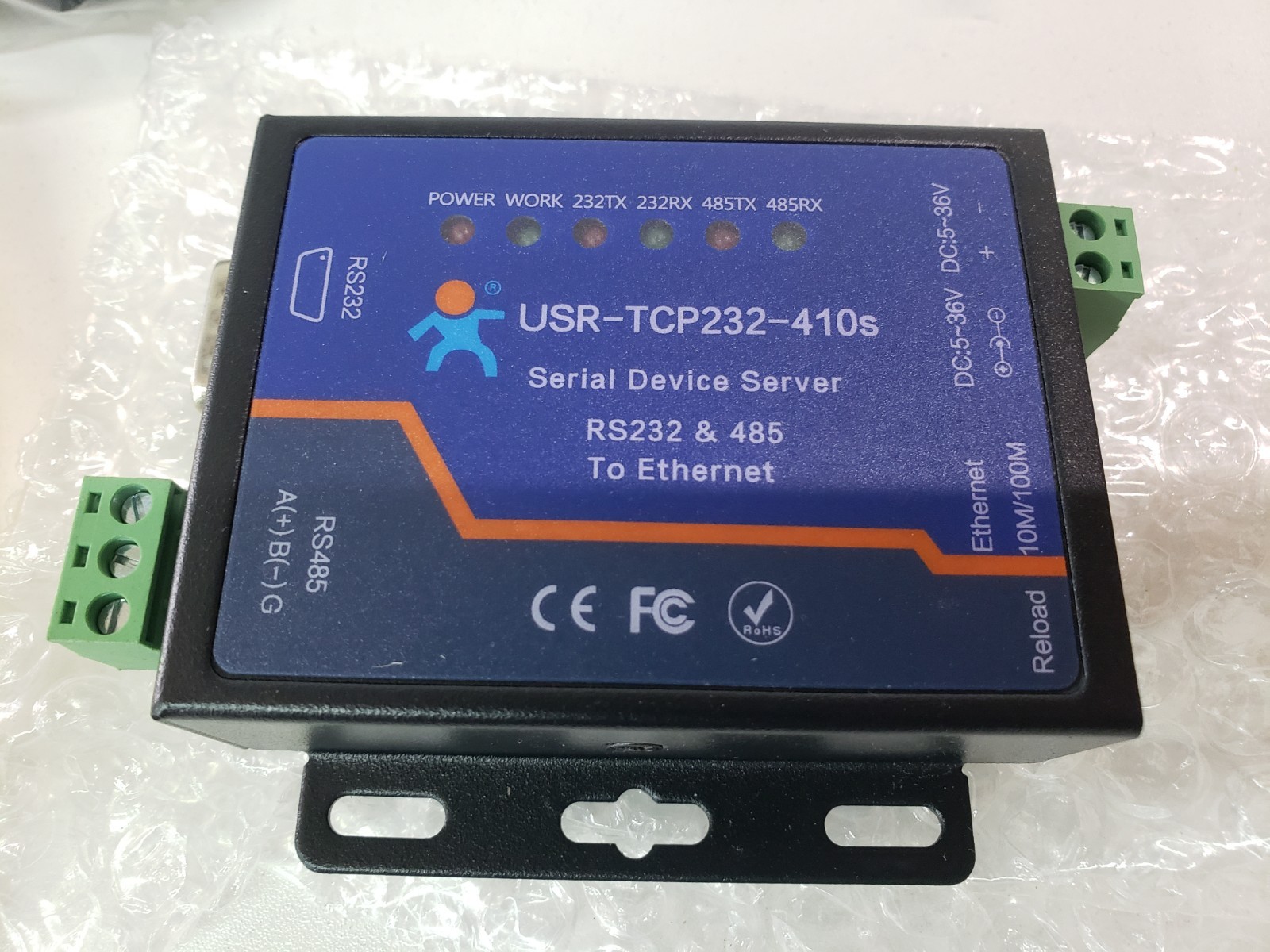UNUSED - USR-TCP232-410S Serial Device Server Ethernet