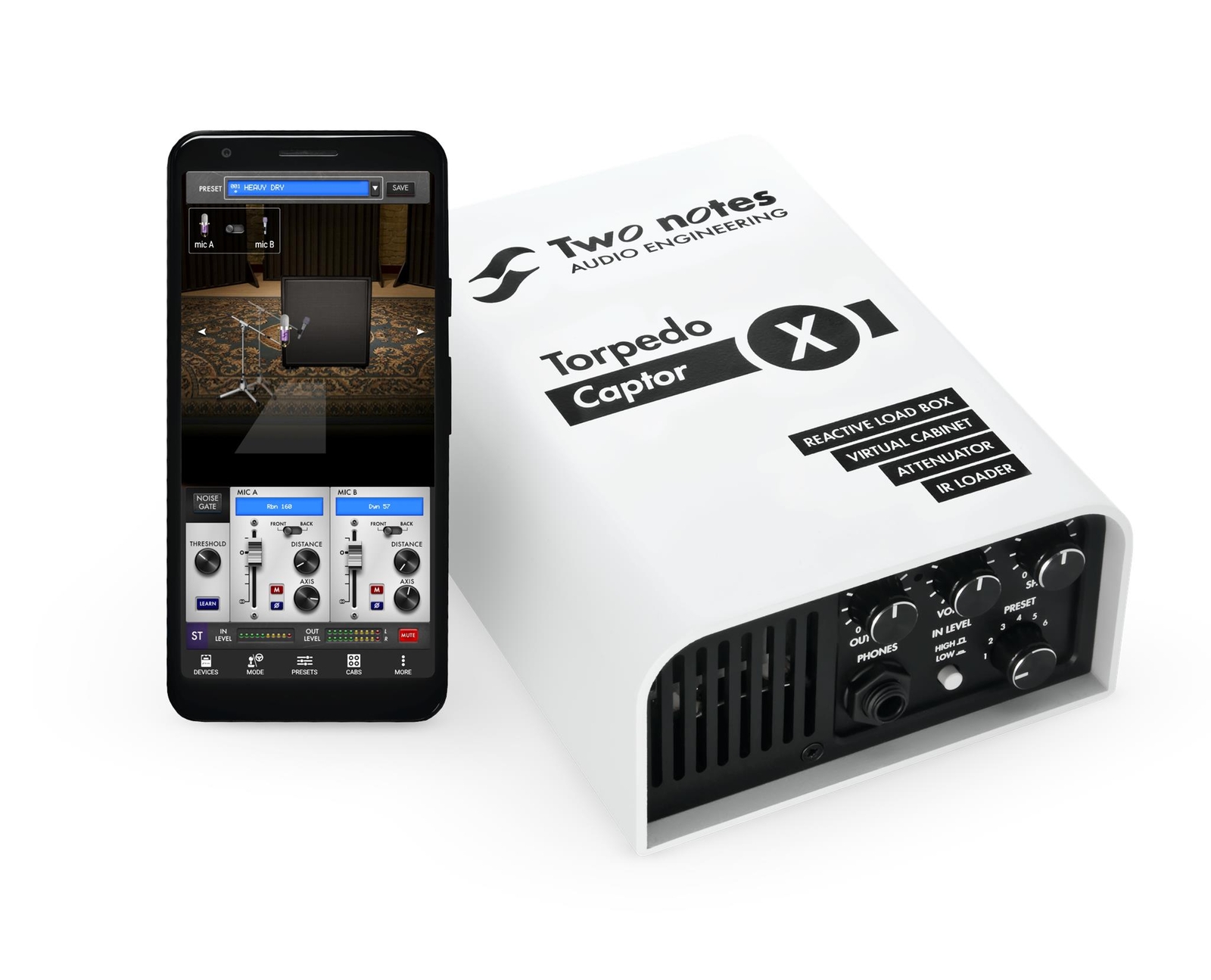 Two Notes Torpedo Captor X (16) Reactive Loadbox DI and Attenuator-16-ohm