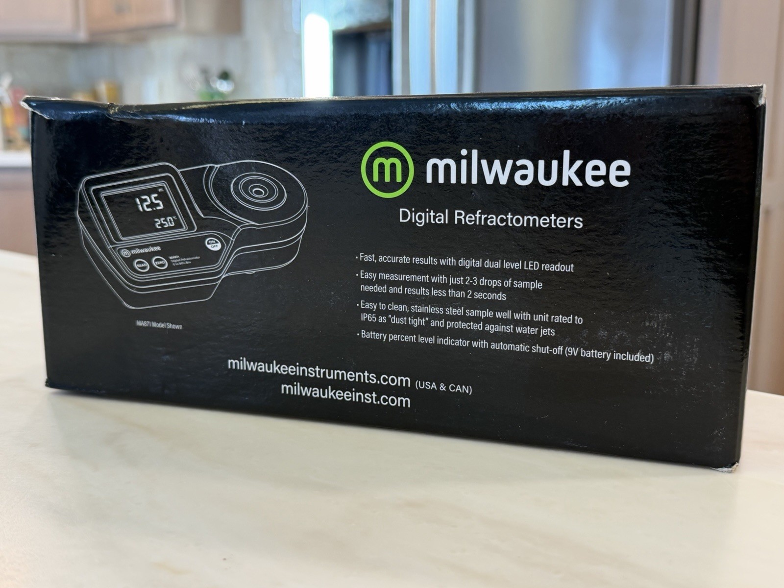 Milwaukee MA887 Digital Salinity Tester Refractometer