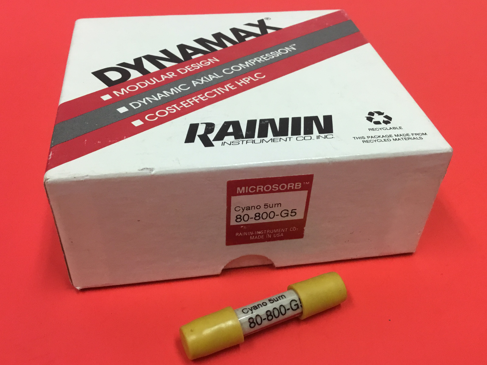 Rainin Dynamax - Microsorb Cyano 5um - 80-800-G5 - Guard Cartridge - UNUSED