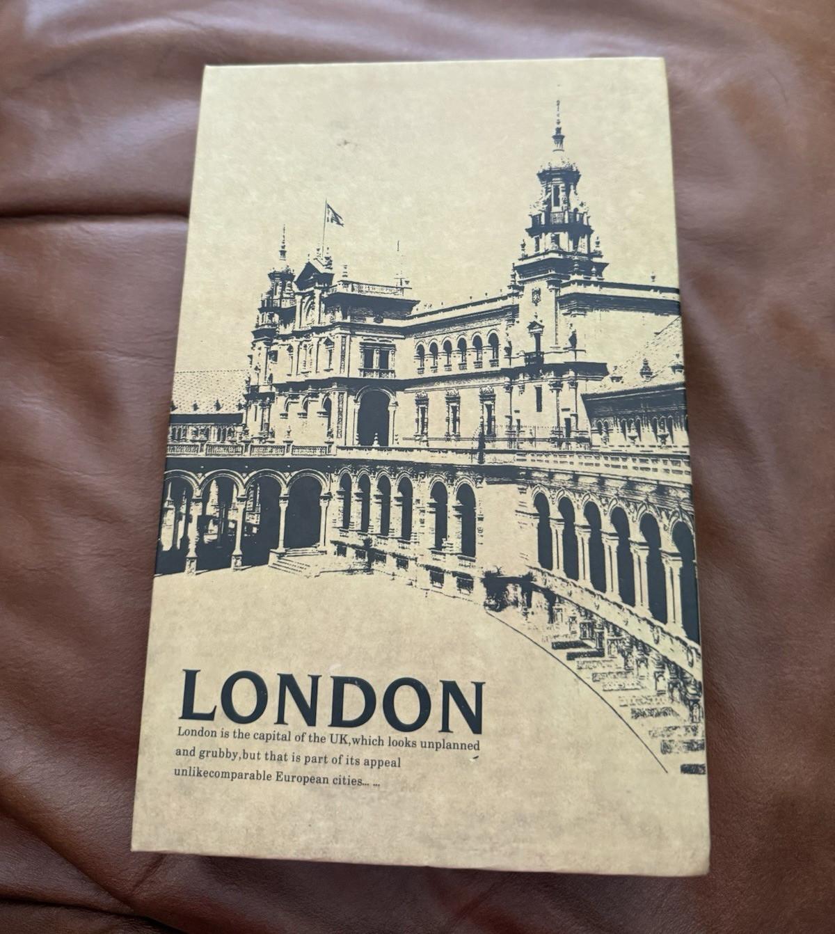 London Book Style Key Safe Lock Box  w/ 2 Keys