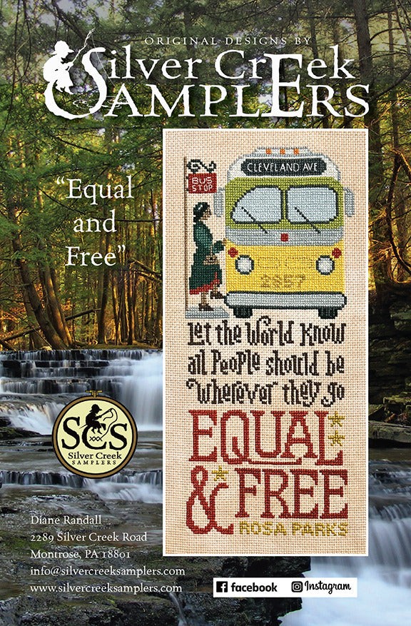 Equal & Free by Silver Creek cross stitch pattern