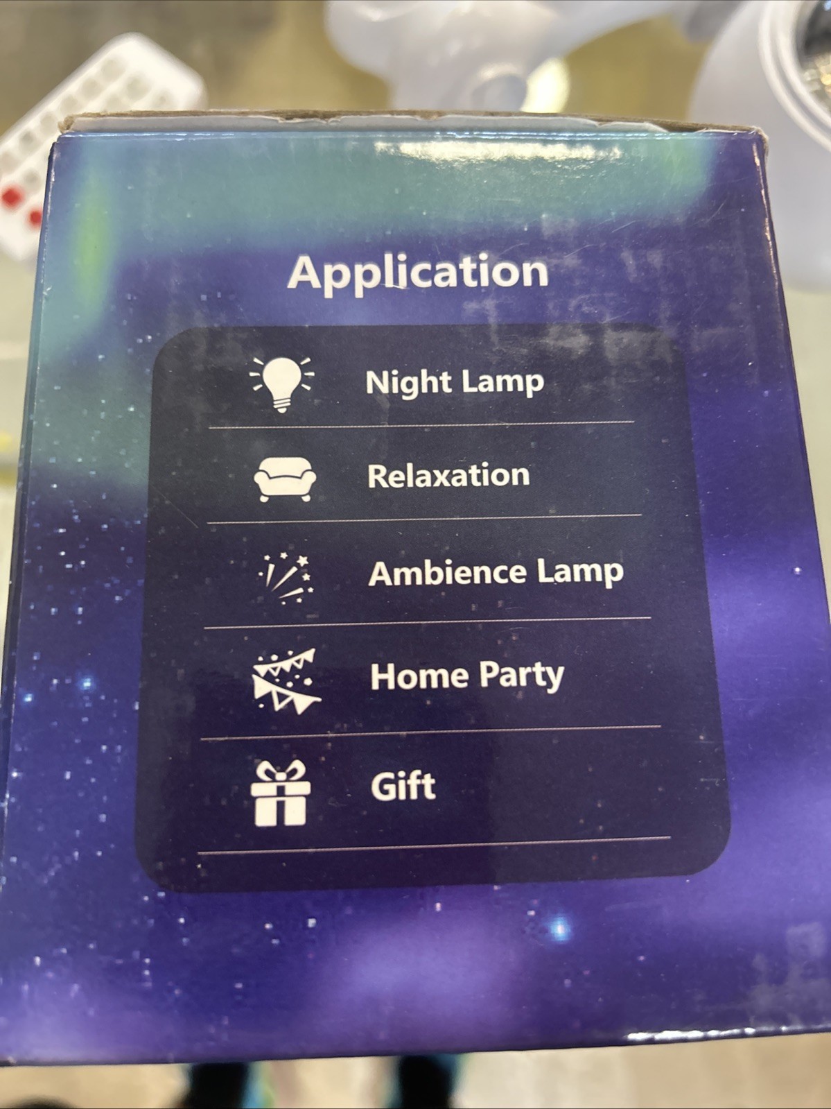 Emojis Galaxy Projector Bluetooth Black Music Aurora Projection