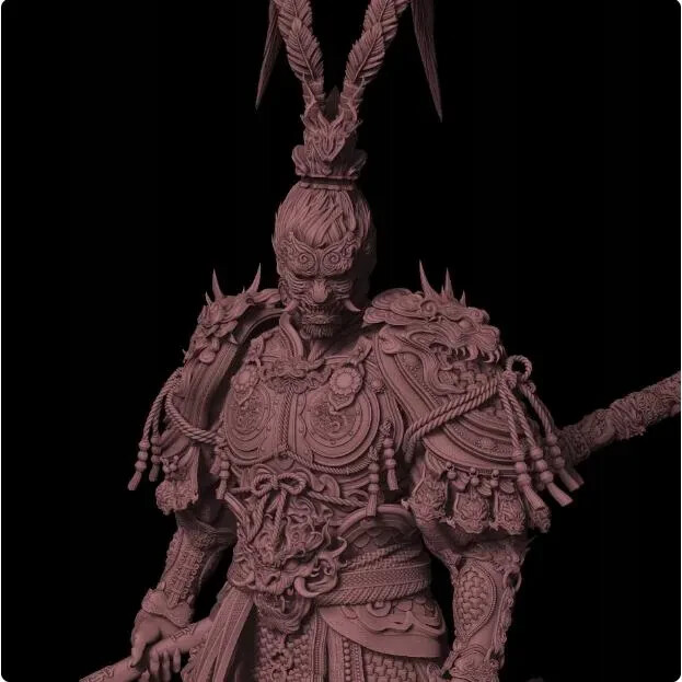 Ultra Detailed Black Myth Wukong Statues 3D Printing Design STL Digital File