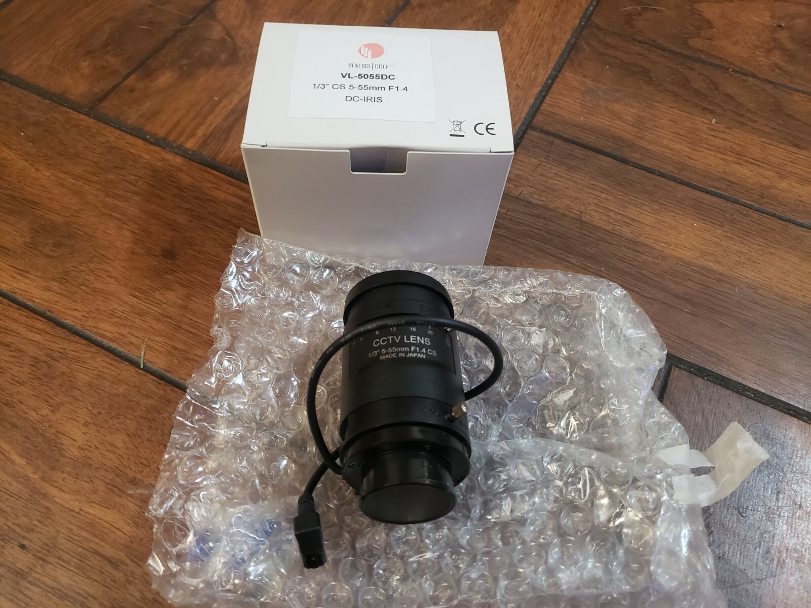 Genesis CCTV VL-5055DC Camera Lens CCTV Varifocal VF 5-55mm 5mm 55mm DC IRIS