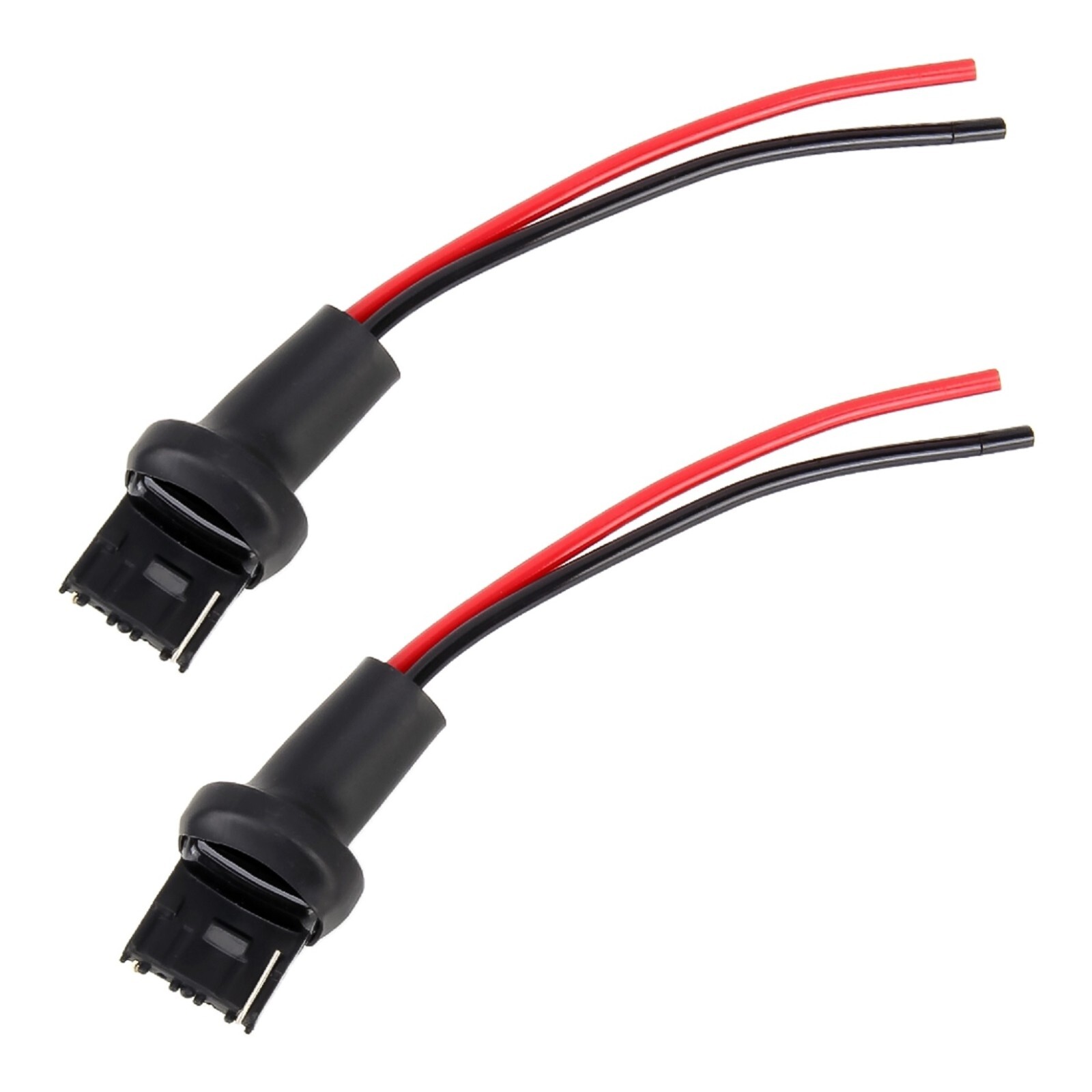 Pigtail Wire Male Socket 7440 T20 Two Harness Cable Back Up Reverse Light Plug