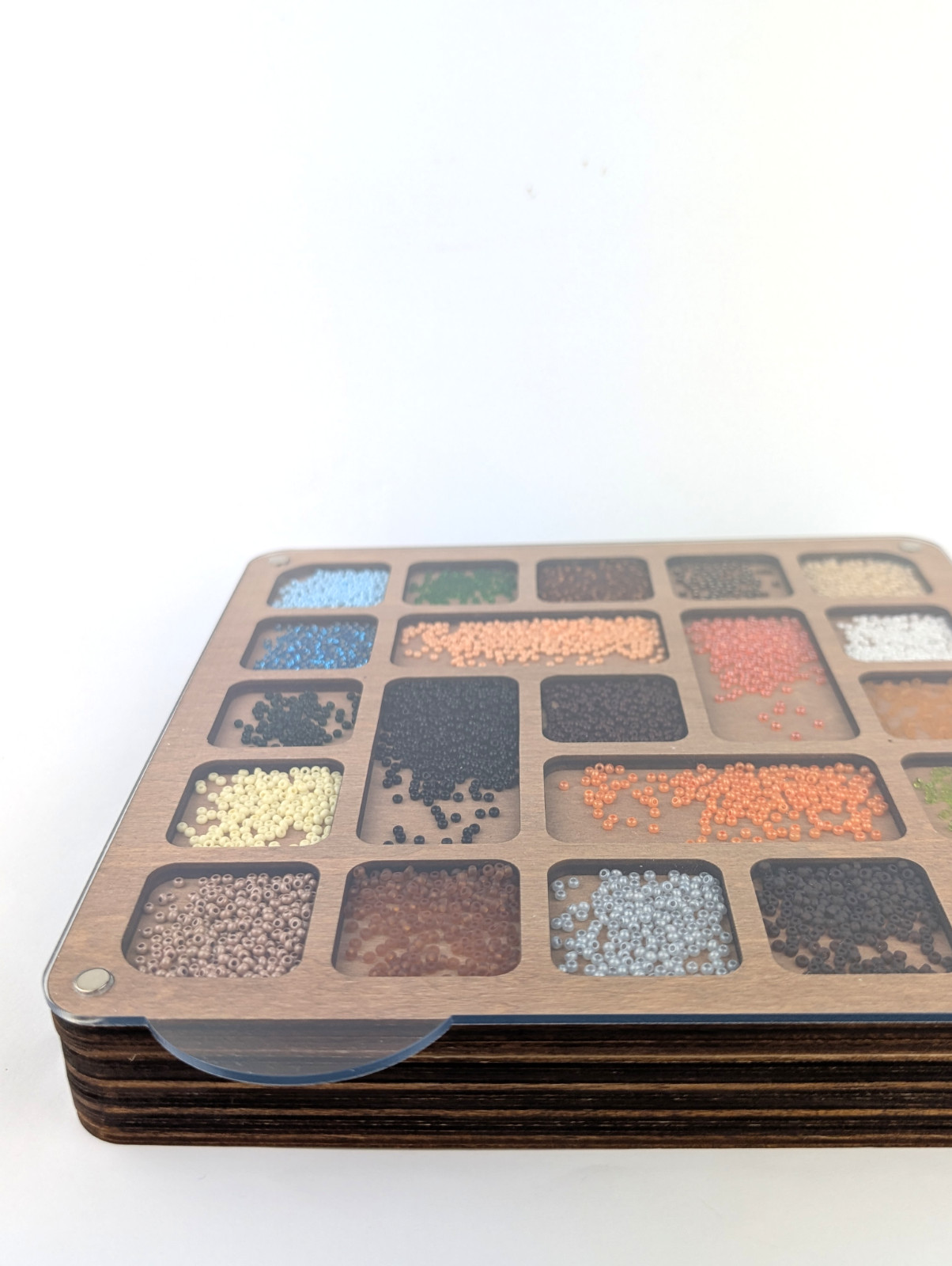 Beads Storage Box Big, Bead Organizer Tray 8*8in