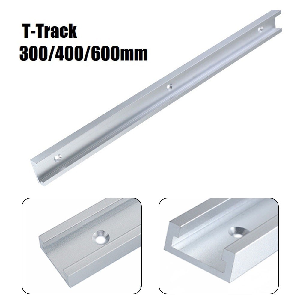 Silver 30 Type T-tracks 300-600mm Aluminium Alloy Track Woodworking Bench T Slot
