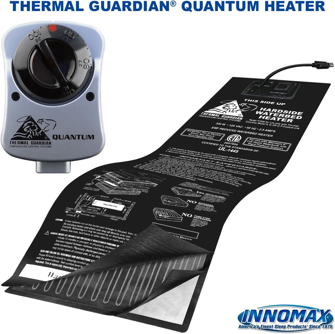 Vinyl Thermal Guardian Quantum Solid State Waterbed Heater, Full Watt