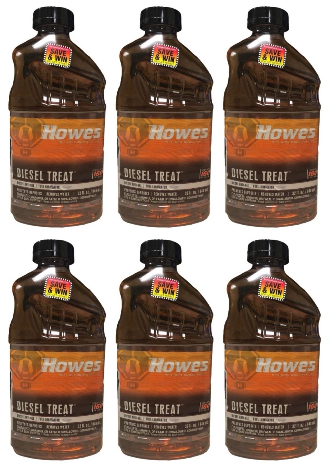 Howes Diesel Treat Anti-Gel and Diesel Fuel Lubricator; Case of 6-64oz bottles