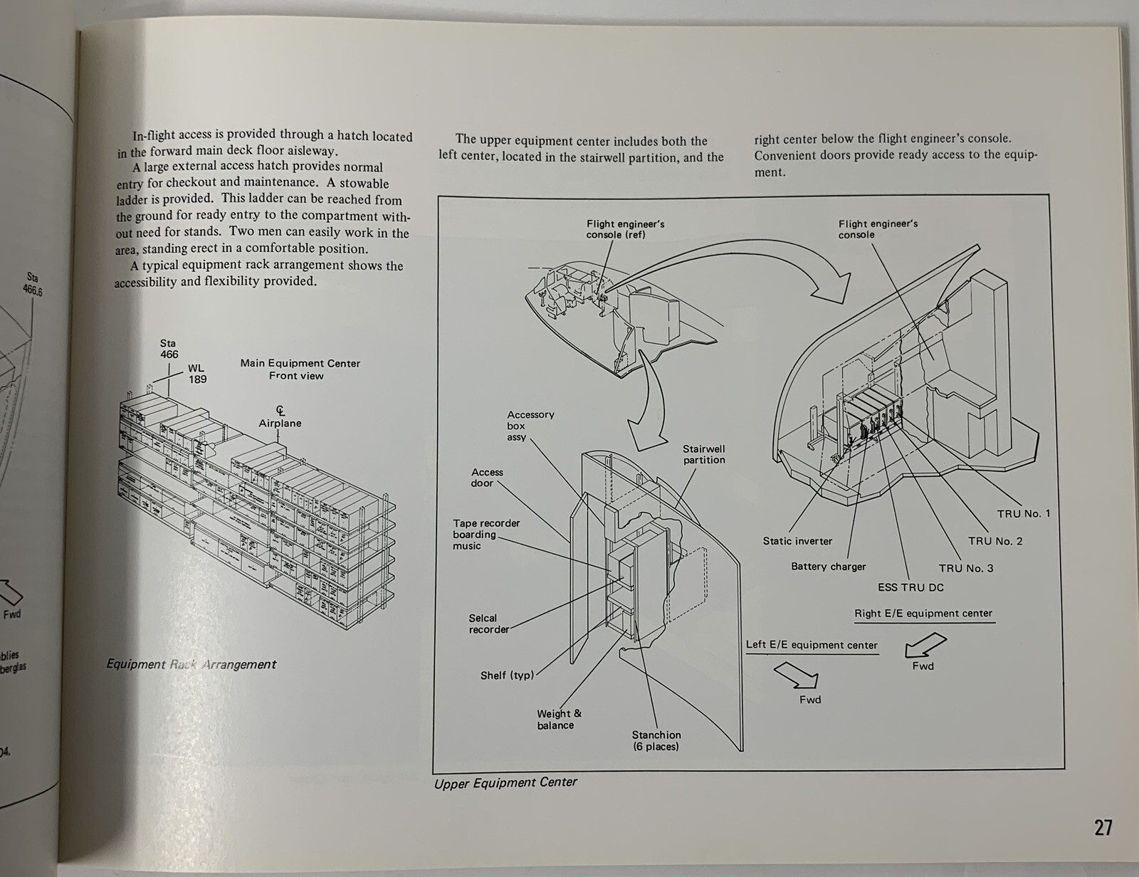 Boeing 747 Maintainability Brochure Airplane 1972 D6 - 13050-899R