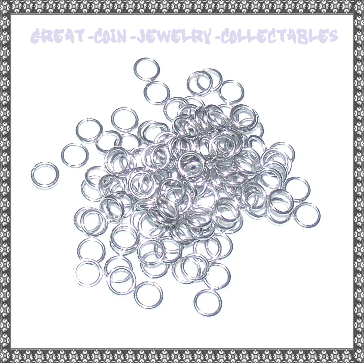 Stainless Steel Open Jump Rings 5mm --USA SUPER FAST SHIPPING.! 75ct