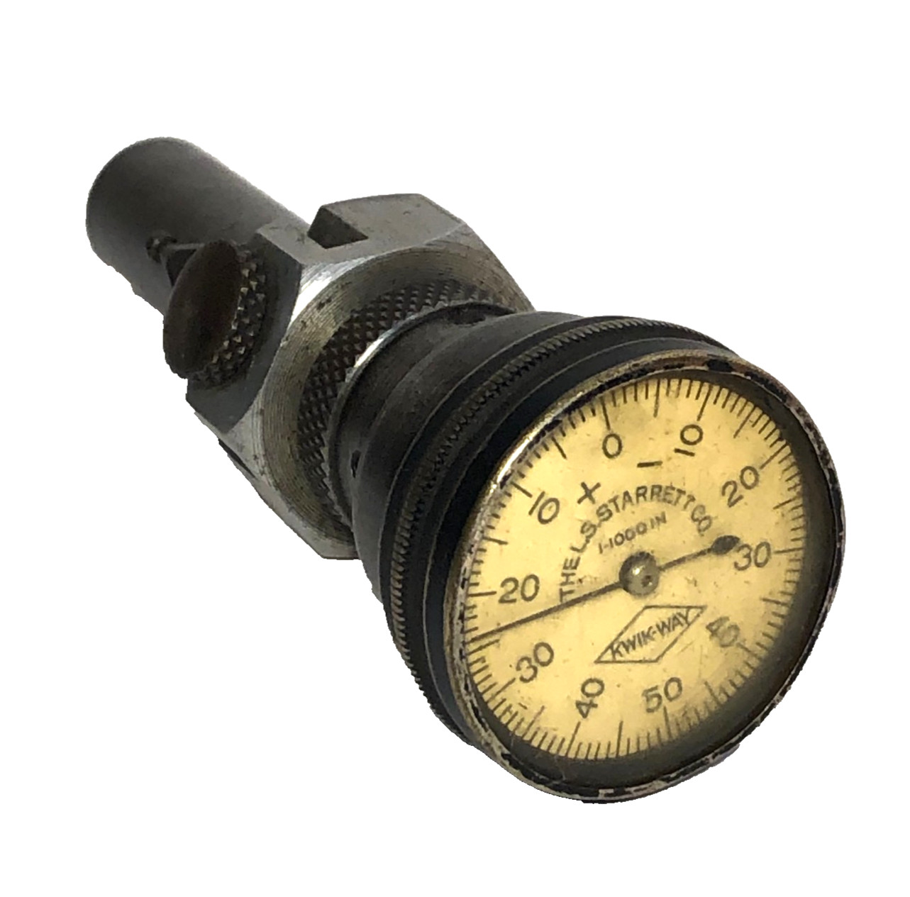 Starrett Valve Seat Run Out Gauge Dial Indicator 1/1000" For Kwik-Way AS IS