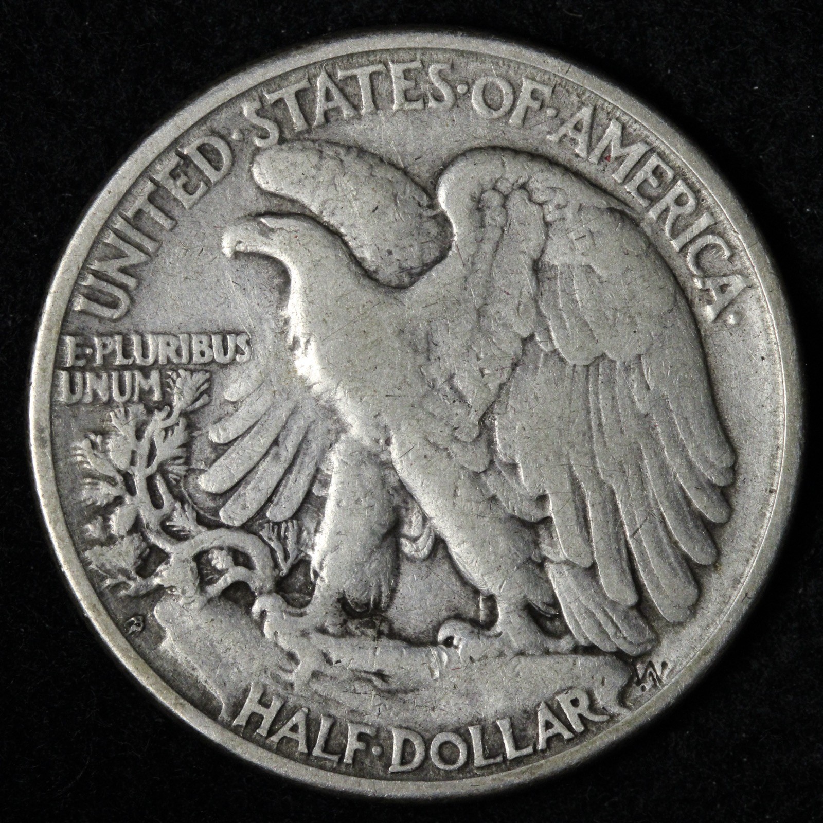 1923-S Walking Liberty Silver Half Dollar VF E364 DUCEX