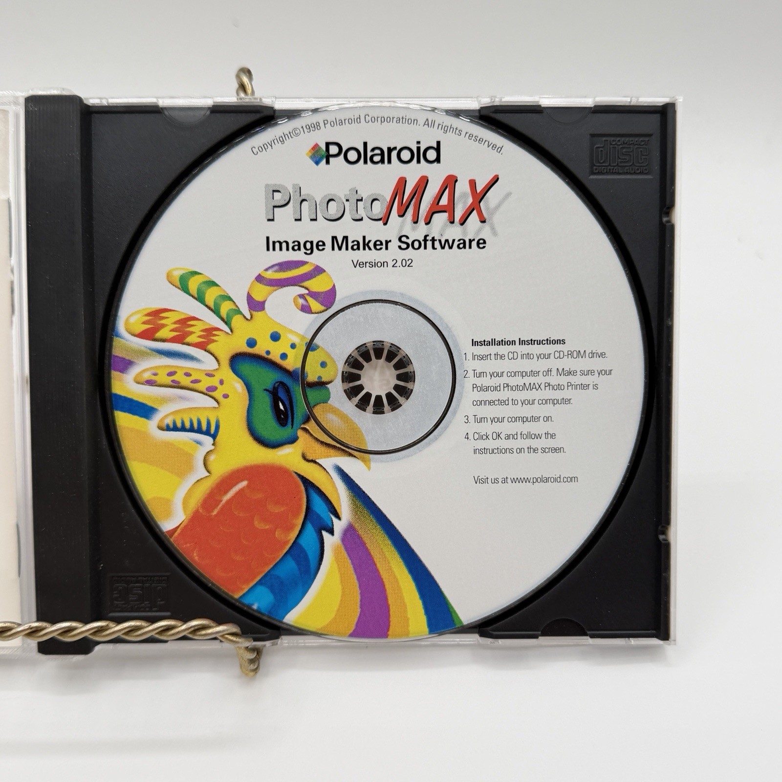 1999 Polaroid PhotoMax Image Maker Software Quickstart Guide PC CD ROM