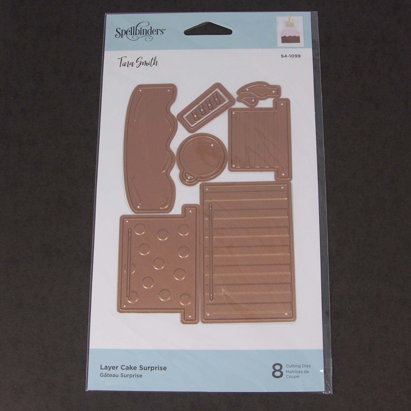 Spellbinders LAYER CAKE SURPRISE Birthday Wedding Metal Cutting Dies S4-1099