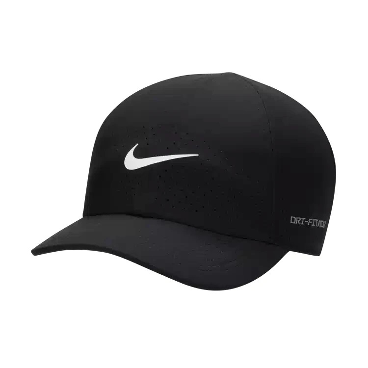 M/L  Nike Dri-Fit ADV Club Unstructured Hat Cap FB5598-010 Black White Tennis