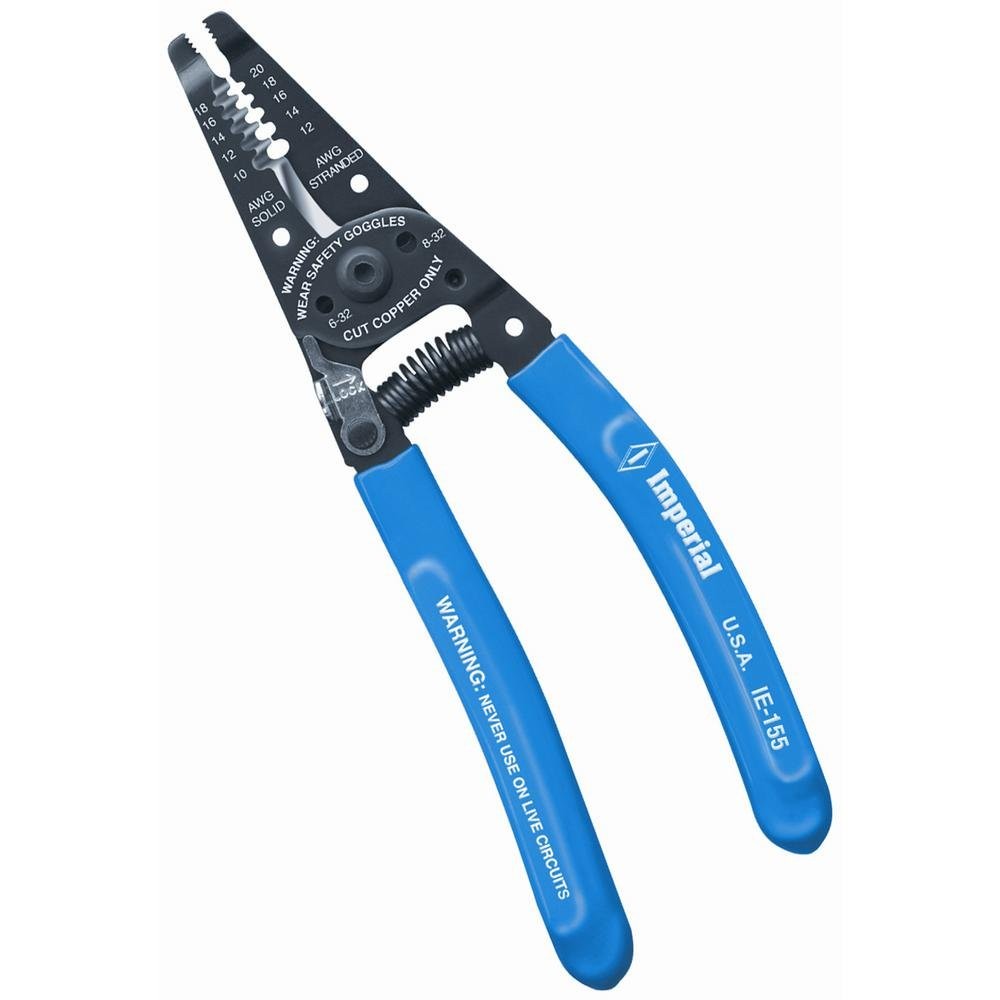 Tool IE-155 Upfront Super Plier Nose Stripper and Cutter 10-18 AWG Solid and ...