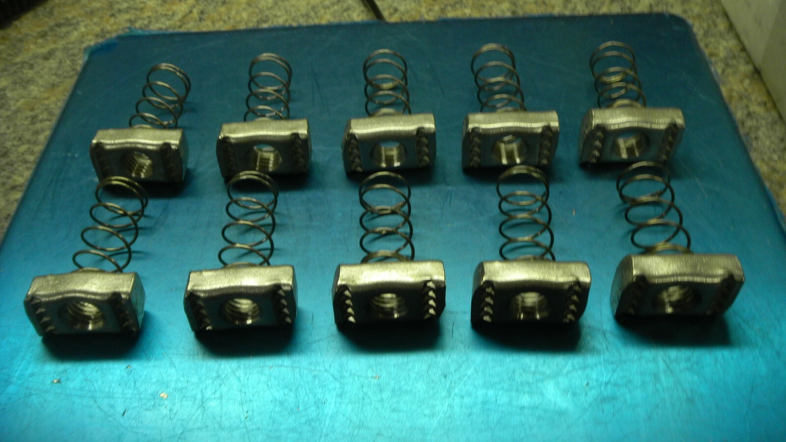 1/2-13, #316 Stainless Steel Spring Nuts  (QTY. 10)