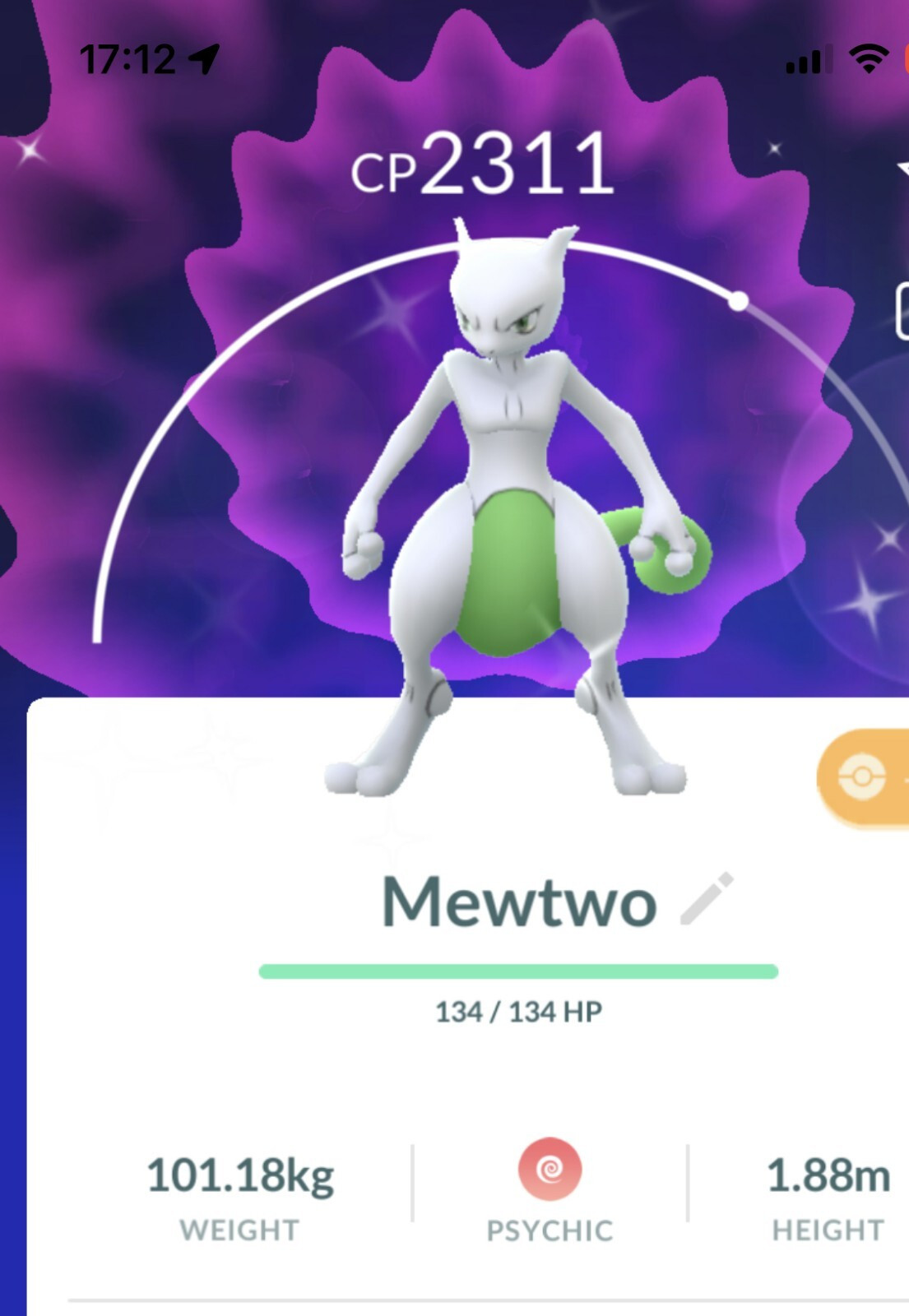 Shiny Mewtwo - P T C - Read Description