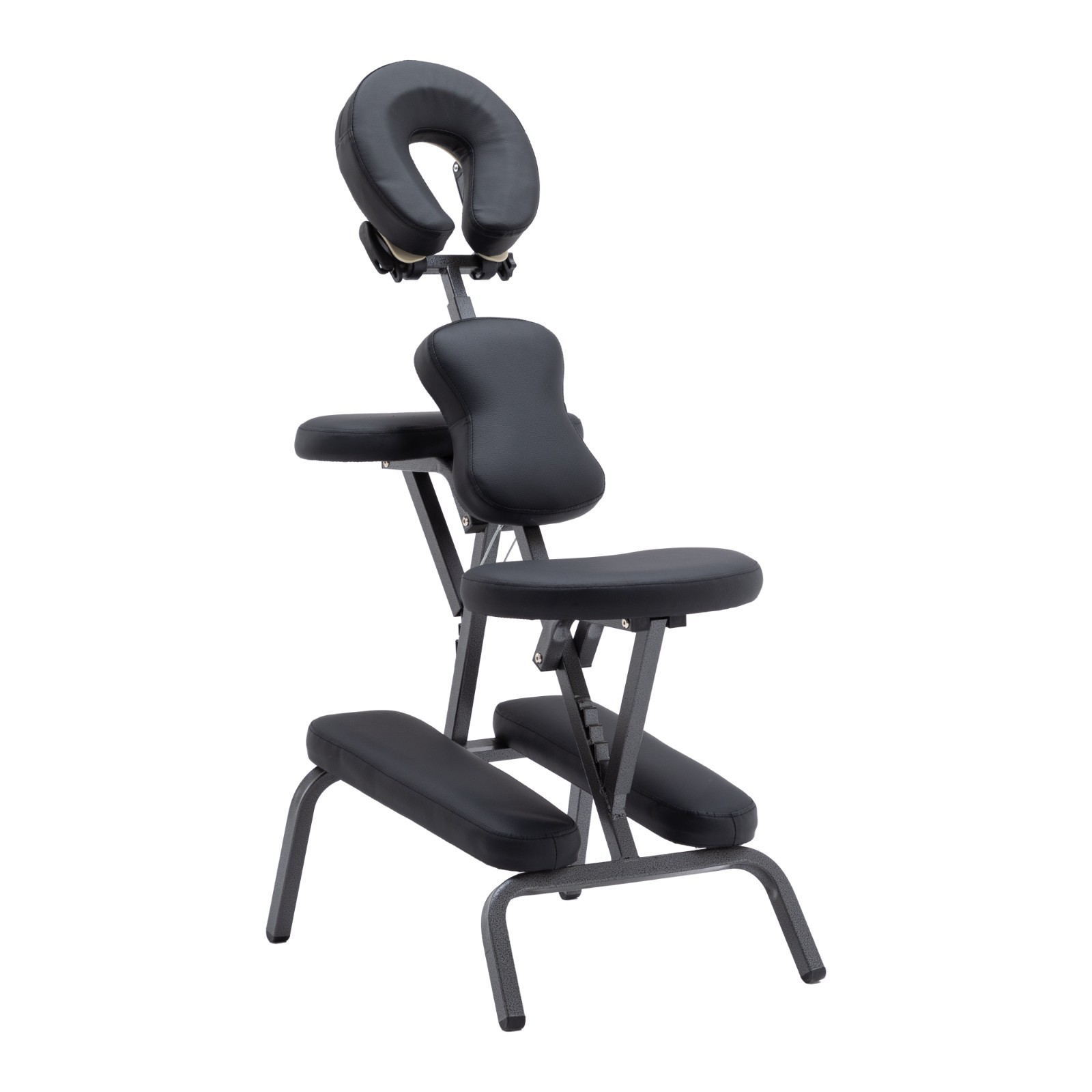 Portable Massage Chair Tattoo Spa Salon Adjustable Face Cradle Carry Bag Black