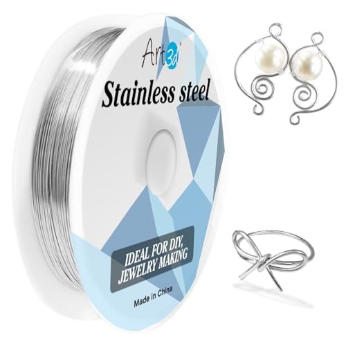 8 Gauge Wire, Bendable Soft Crafting Wire 18 Gauge / 120 Ft 1 Stainless Steel