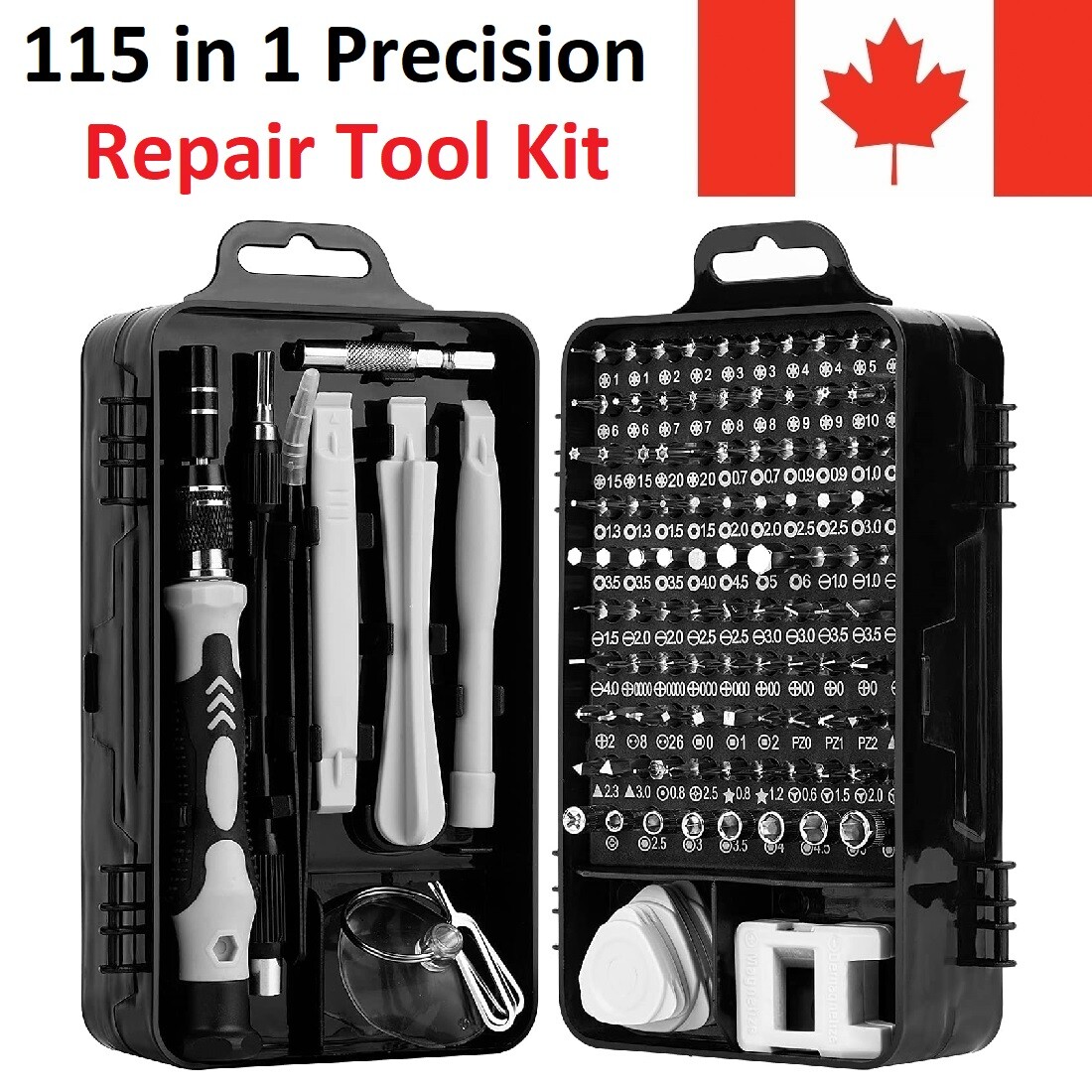 115 in 1 Magnetic Screwdriver Bit Set Tool Kit Repair For iPhone MacBook PC