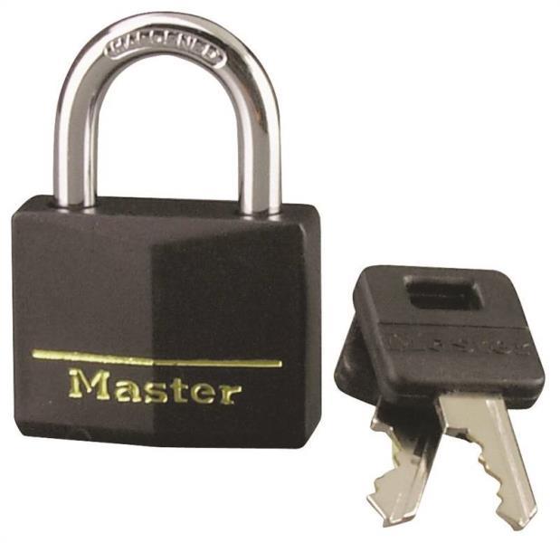 NEW MASTER LOCK 141D VINYL COATED KEYED PADLOCK 1/4" X 7/8"  6638233