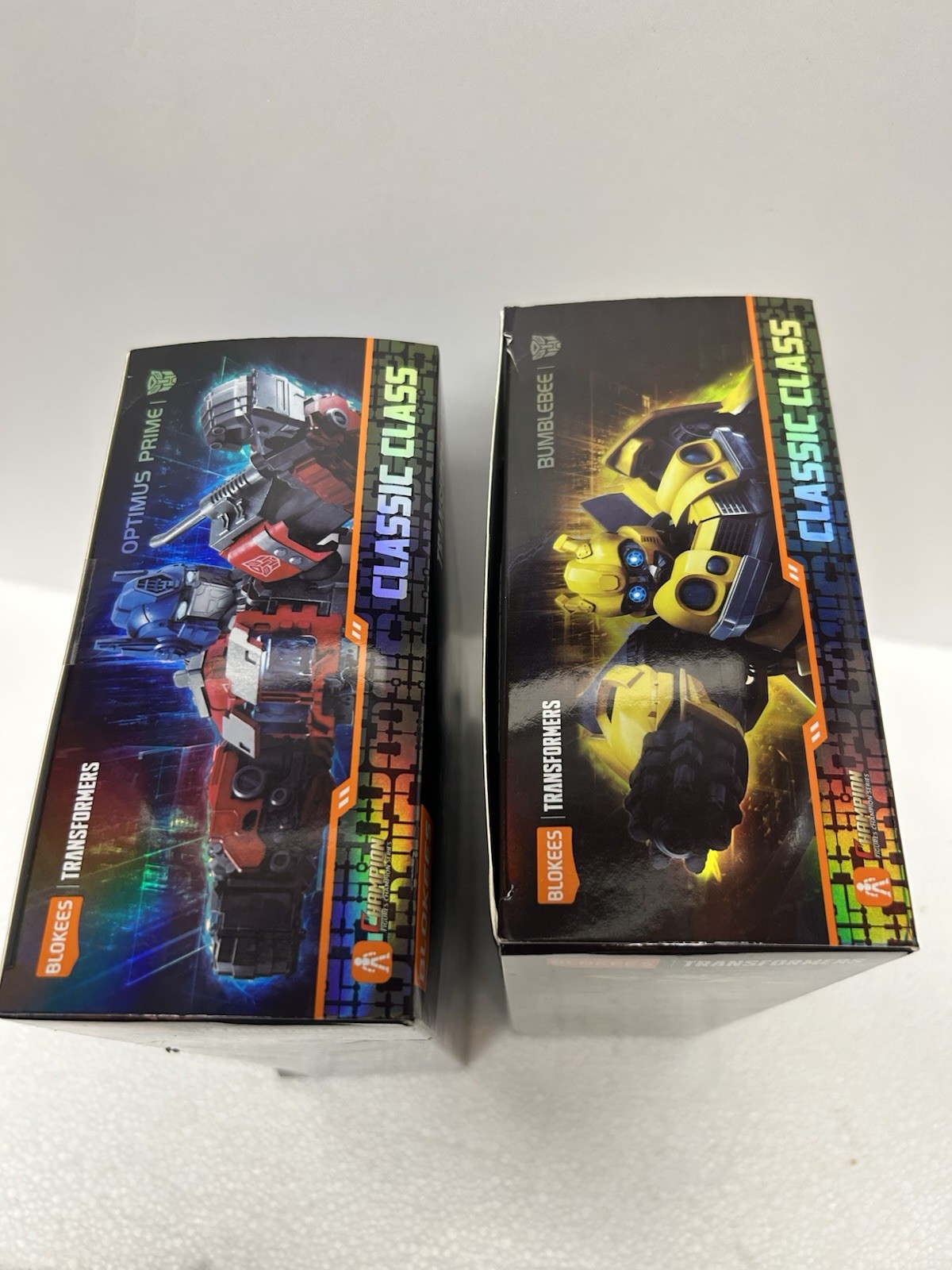 Blokees Transformers Classic Class OPTIMUS PRIME And BUMBLEBEE Model Kits NIB