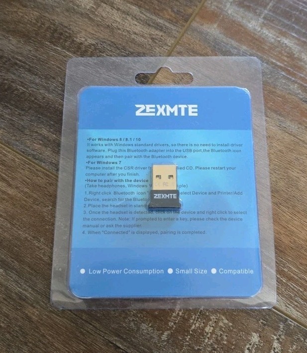 ZEXMTE USB Adapter Dongle Bluetooth Receiver Transfer Low Energy Wireless