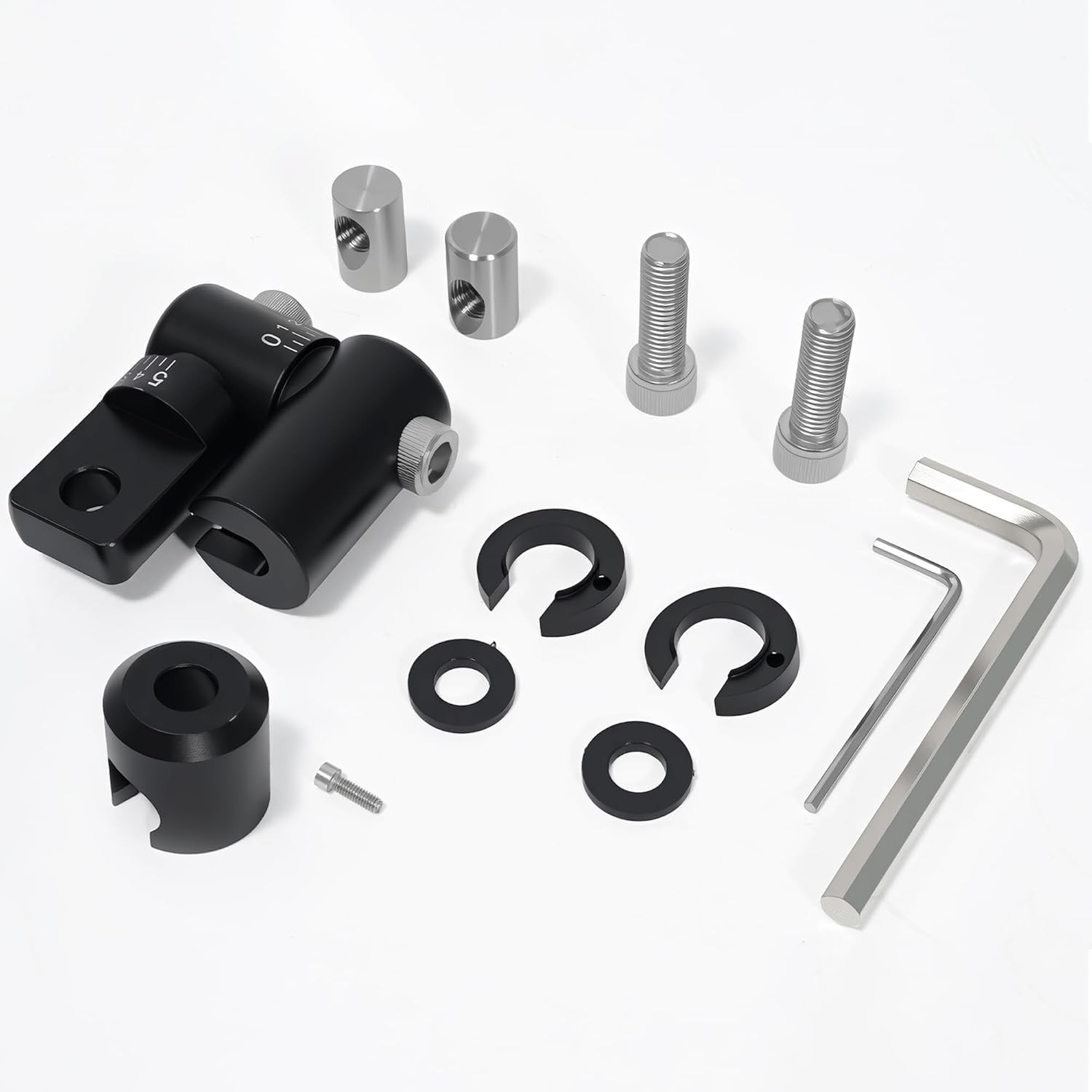 Bow Stabilizer Kit Adjustable Aluminum Bow V-bar Mount for Compound Bows