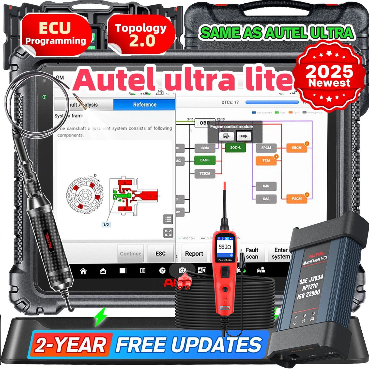 2025 Autel MaxiSys ULTRA Lite MS919 Diagnostic Scanner Advanced VCMI Programming