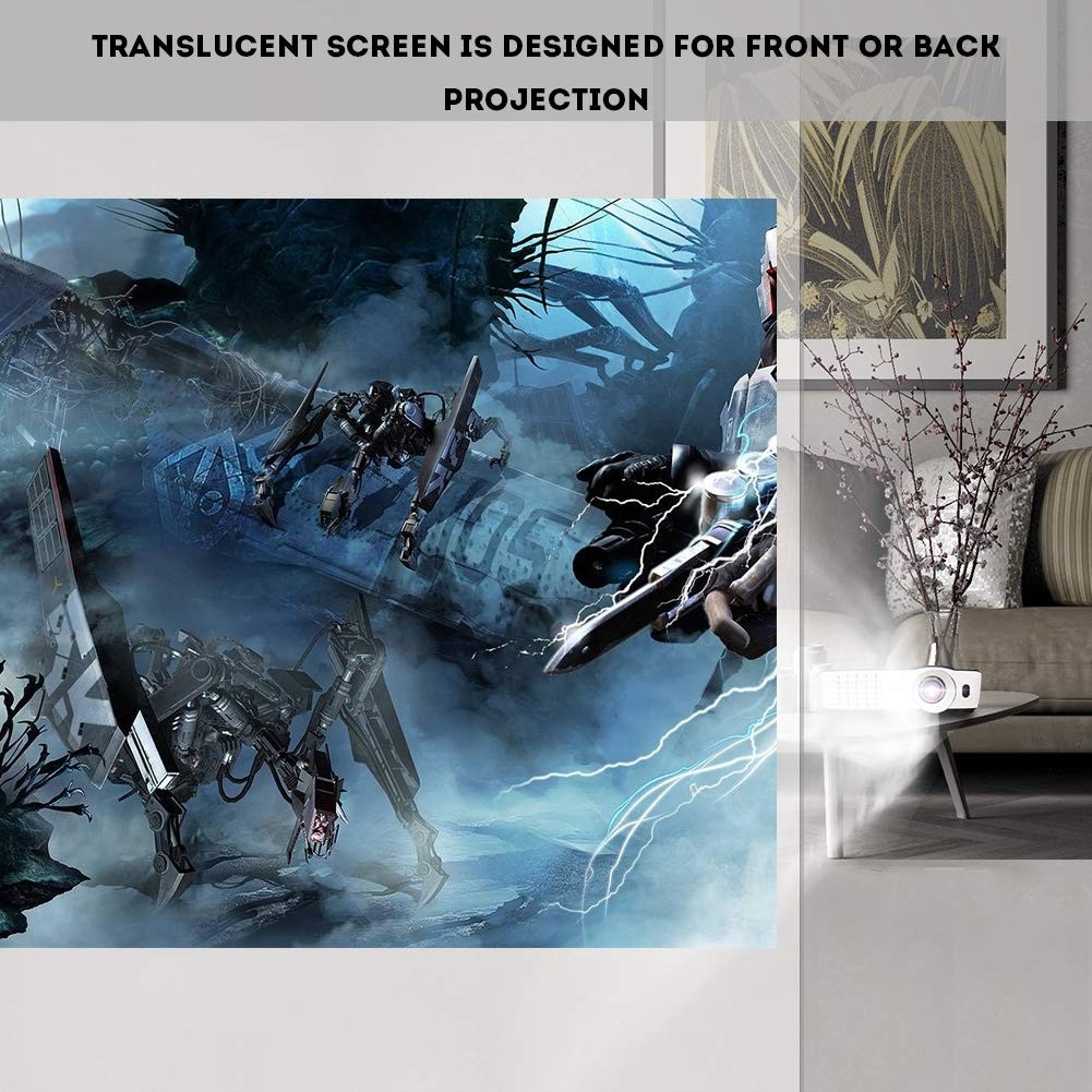 Rear Screen Projection Material Translucent, Projector Pull 60 inches