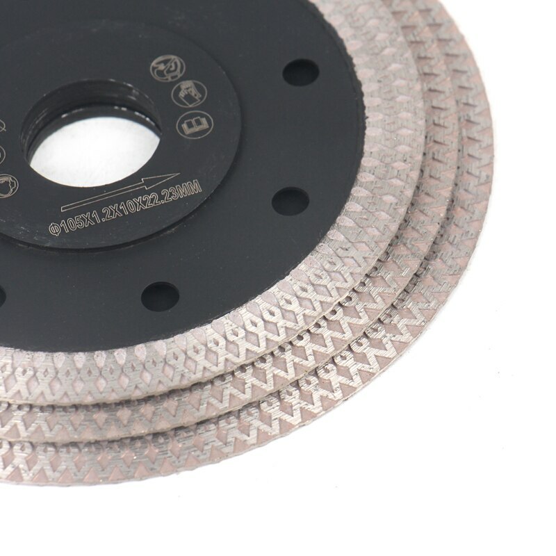 4-5'' Porcelain Tile Turbo Thin Diamond Dry Cutting Disc Grinder Wheel Saw Blade