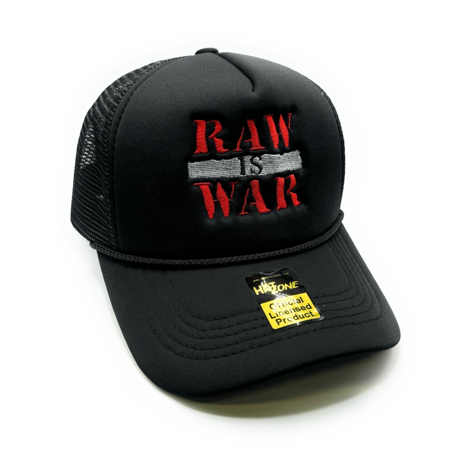 Raw is War Mesh Trucker SnapBack (Black)