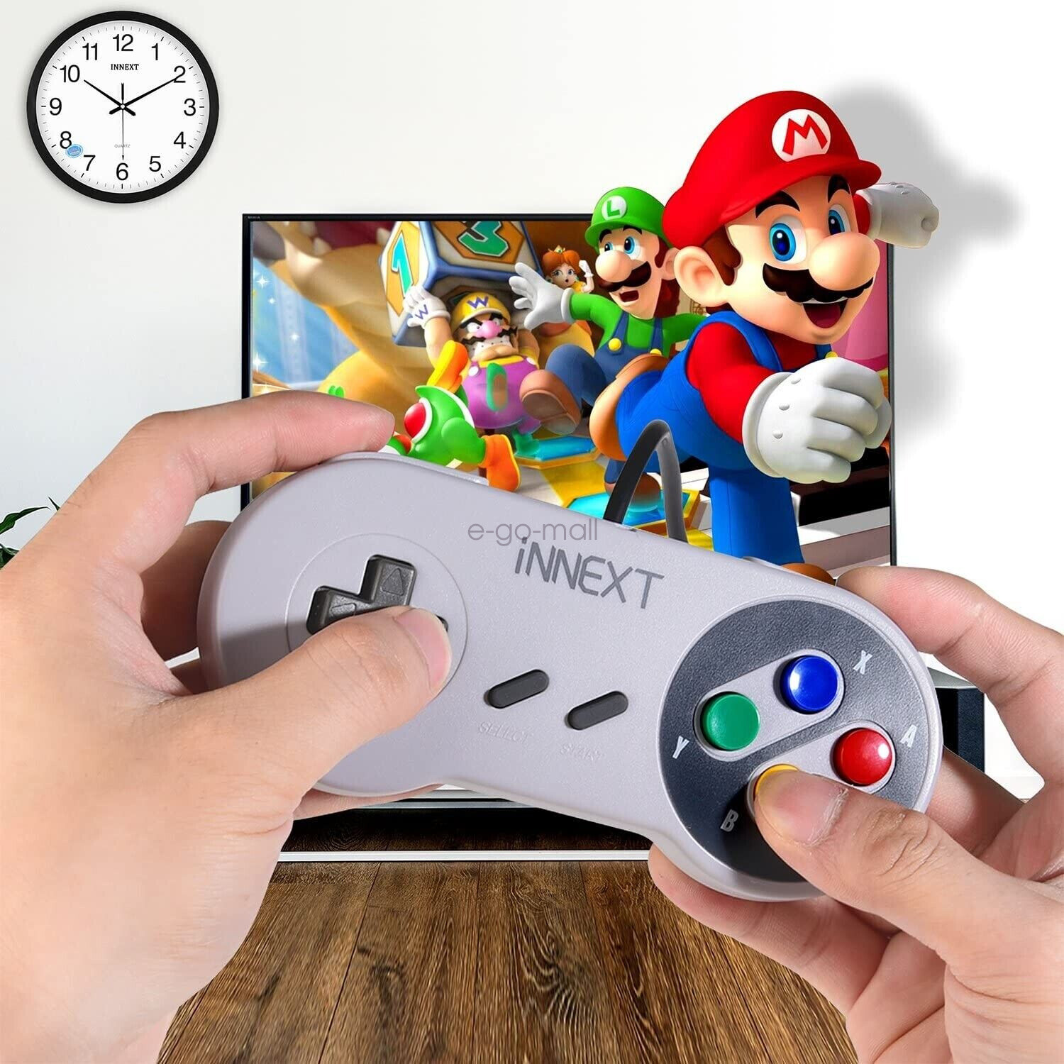 2 Pack Retro Super Nintendo SNES USB Controller for Windows PC Mac Raspberry Pi