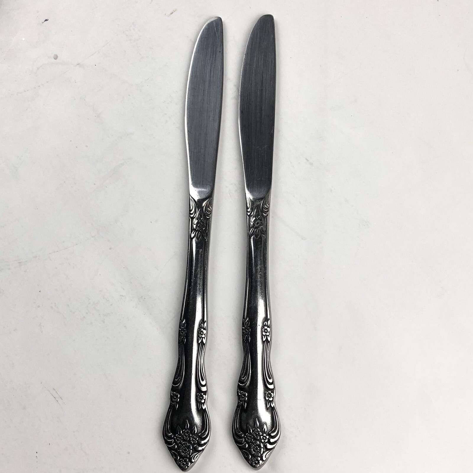 2 Stanley Roberts DREAM ROSE Modern Solid Knife Butter Dinner Korea