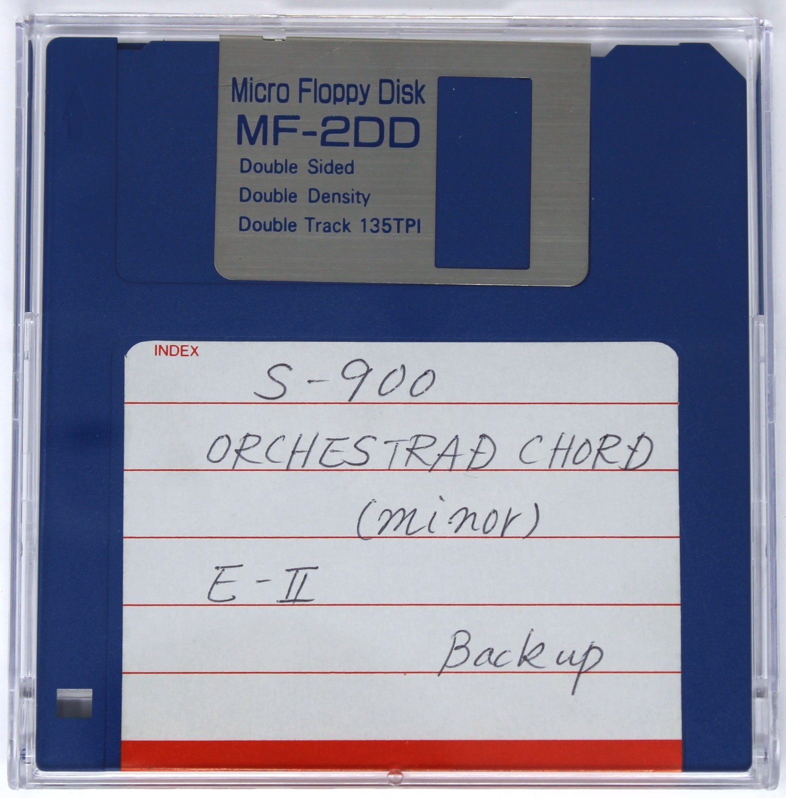 S-900 Orchestra D Chord Minor E-II Backup Akai S900 Format Floppy Disk