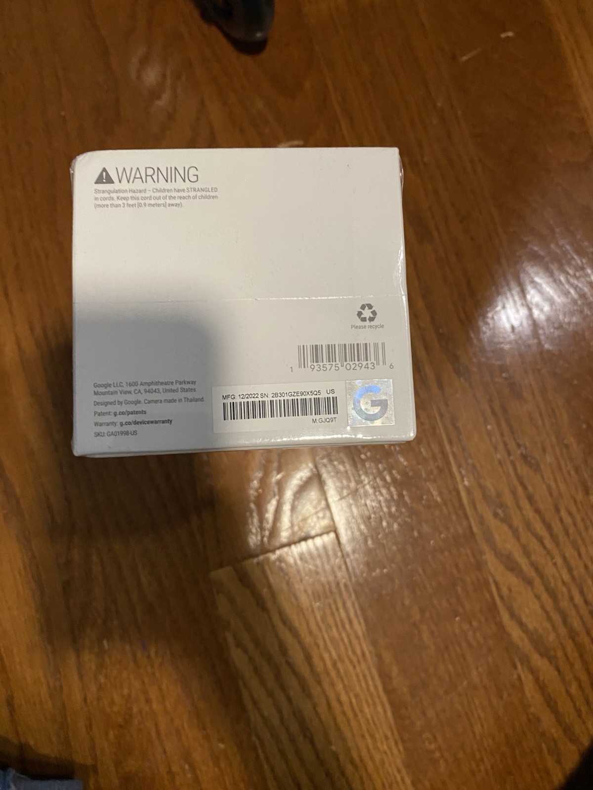 Google Nest Cam Indoor Wired 2nd Generation