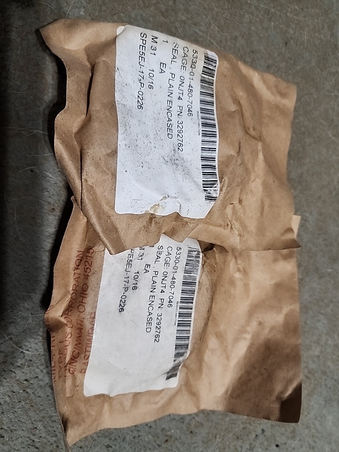 1 MK23 MRAP LVSR 7 TON OSHKOSH AXLE SEAL,OIL 60X81.5X20 3292762 5330-01-480-7046
