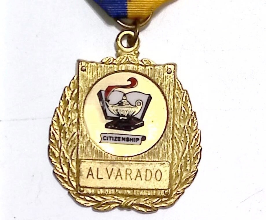 Vintage 1981 Alvarado Citizenship Medal Ribbon Award Jennifer Valdez